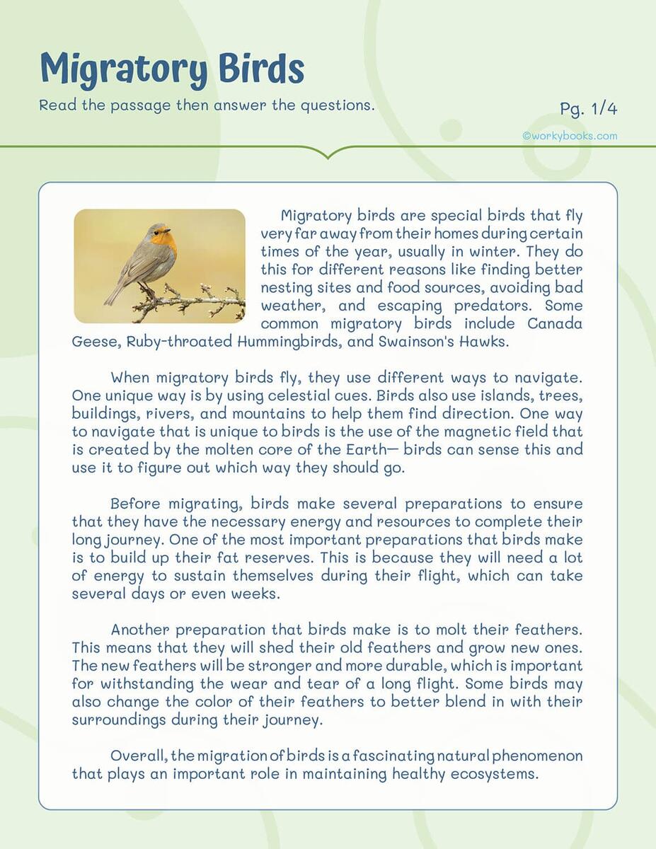 10 Free Science Reading Passages Worksheets Workybooks 10 Free Science Reading Passages Worksheets Workybooks
