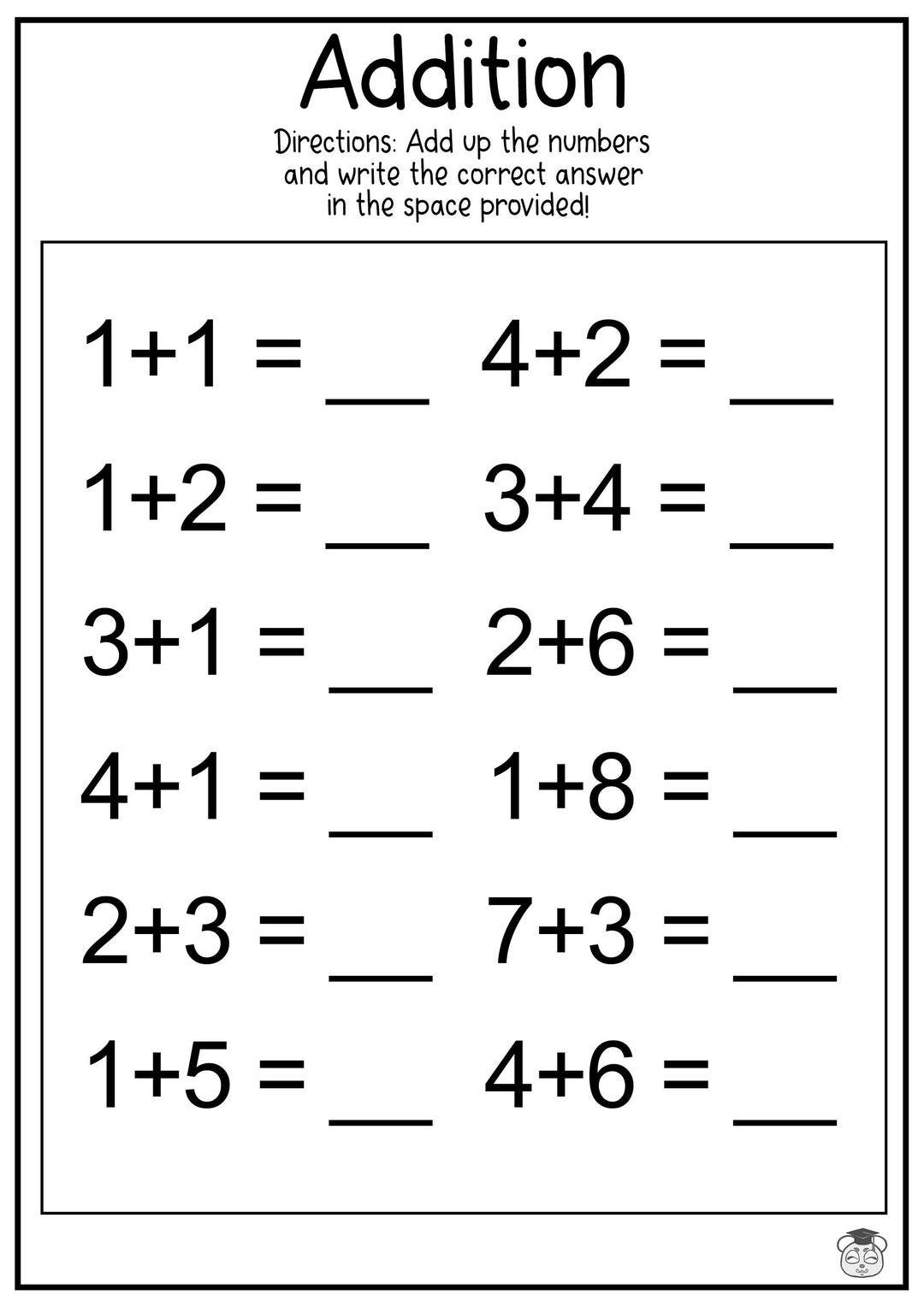 10 Printable Addition Math Worksheets Addition Practice Using Single Two And Three Digit Numbers Ages 4 7 KG1 To Grade 2 Etsy Finland 10 Printable Addition Math Worksheets Addition Practice Using Single Two And Three Digit Numbers Ages 4 7 KG1 To Grade 2 Etsy Finland