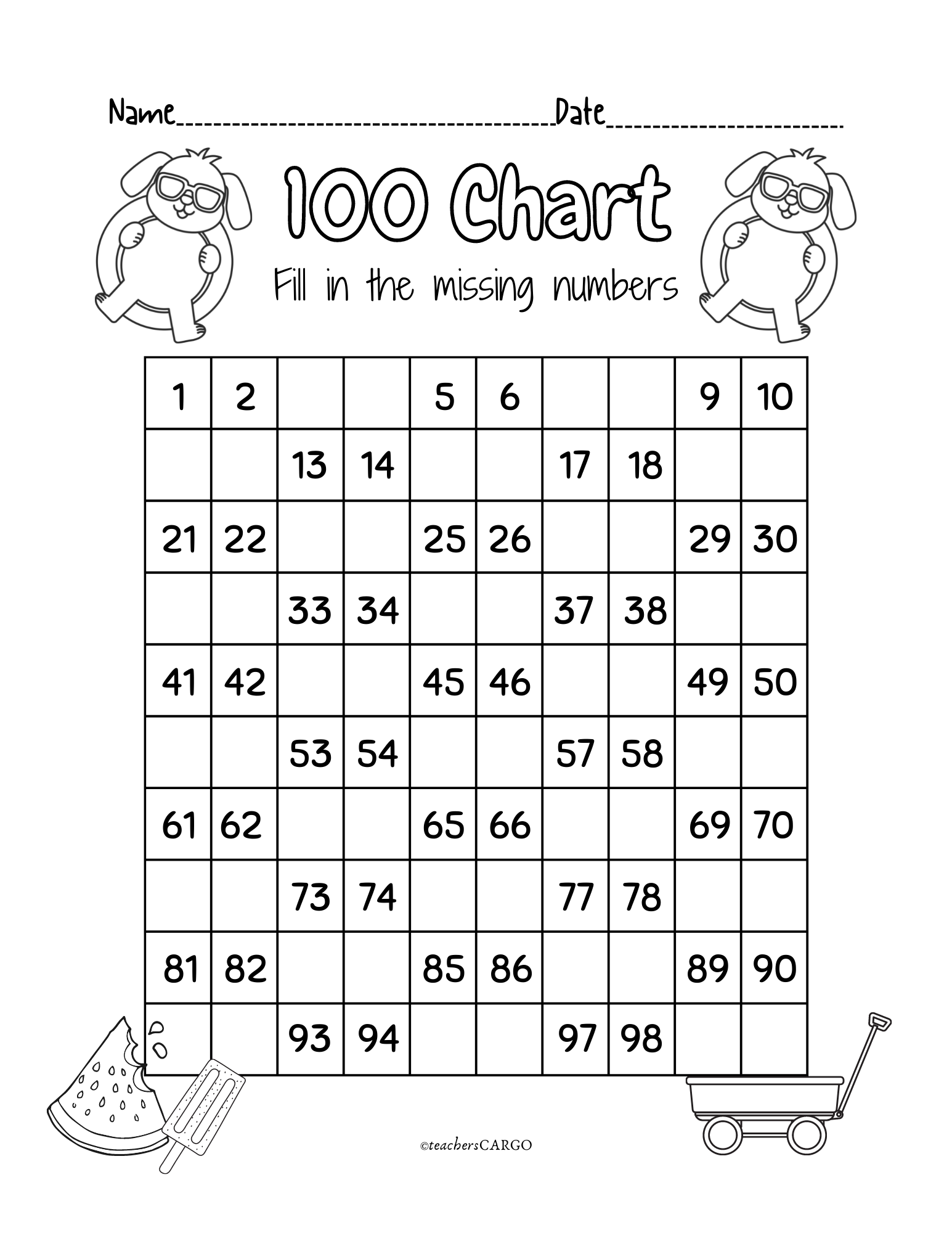 1st Grade Worksheets Missing Numbers Worksheets Kindergarten Worksheet Kindergarten 1st Grade Worksheets Counting To 100 Busy Work Independent Work Independent Workbook Classful