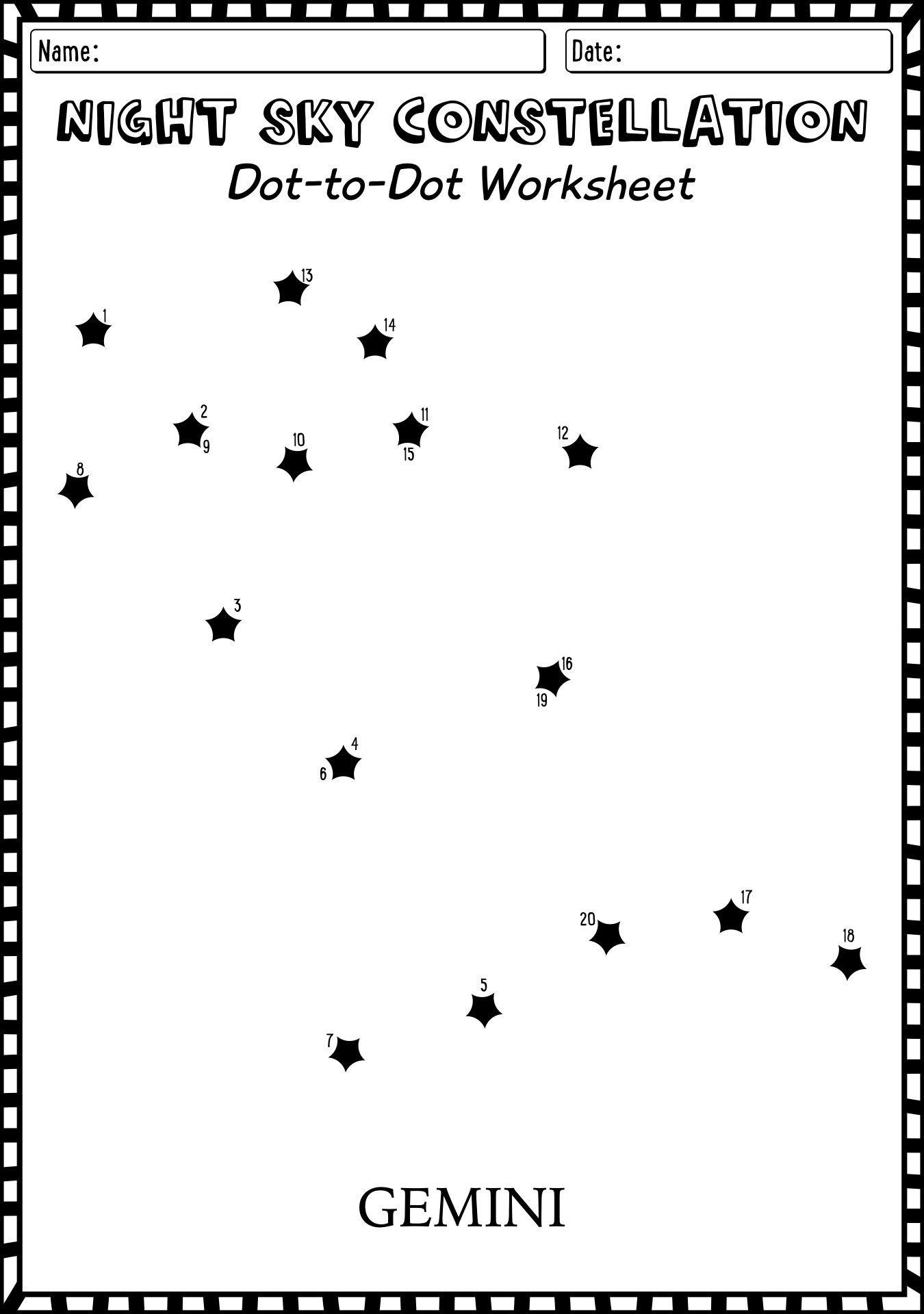 15 Constellation Connect The Dots Worksheet Free PDF At Worksheeto