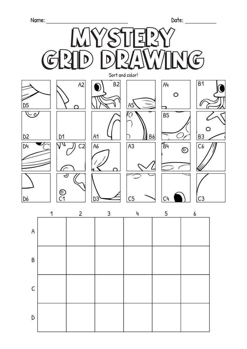 Mystery Grid Drawing Puzzles Volume 1 Magniscape