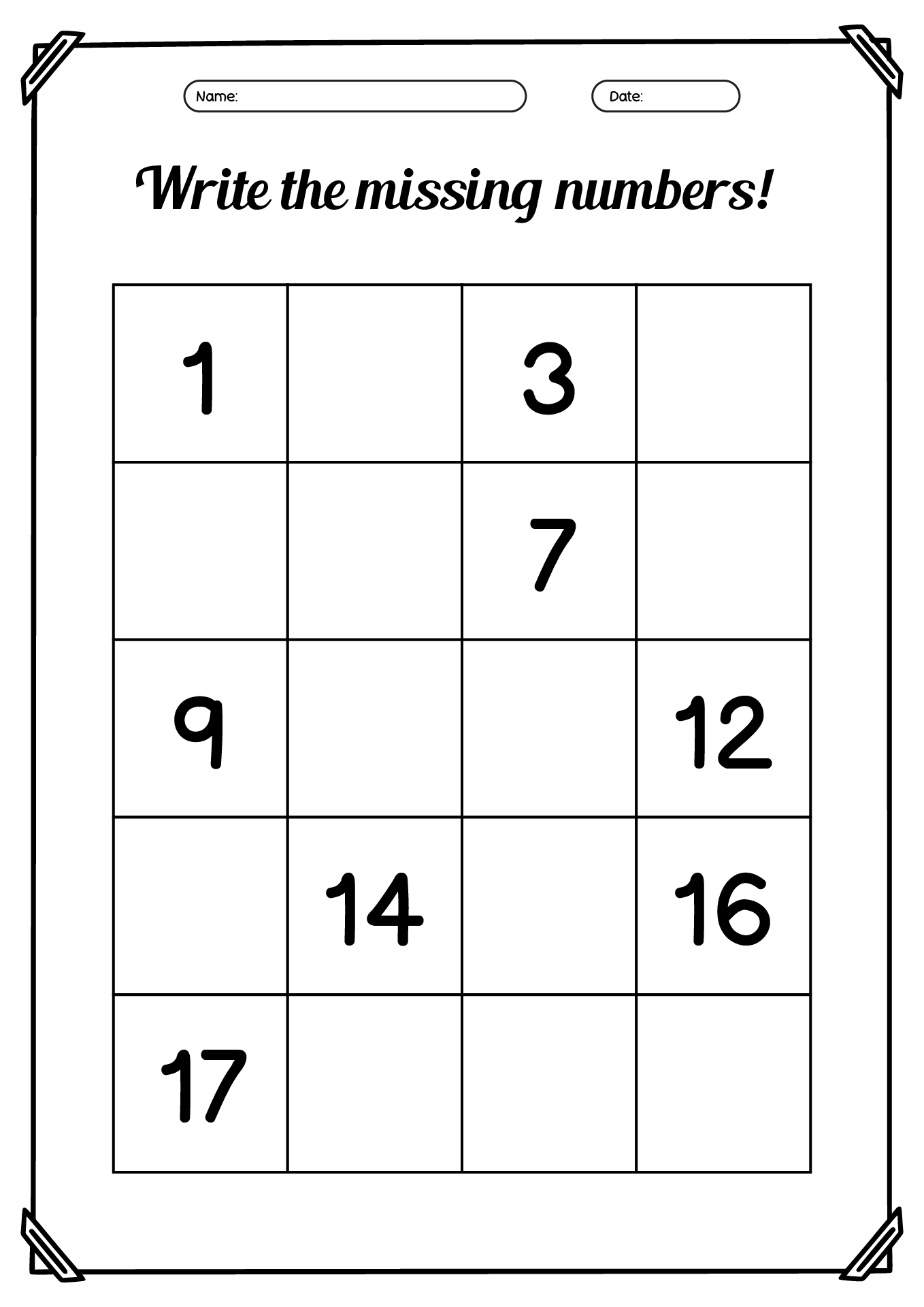 16 Missing Number Worksheets 1 20 Free PDF At Worksheeto 12 Math Worksheets Missing Numbers 1 20 Free PDF At Worksheeto
