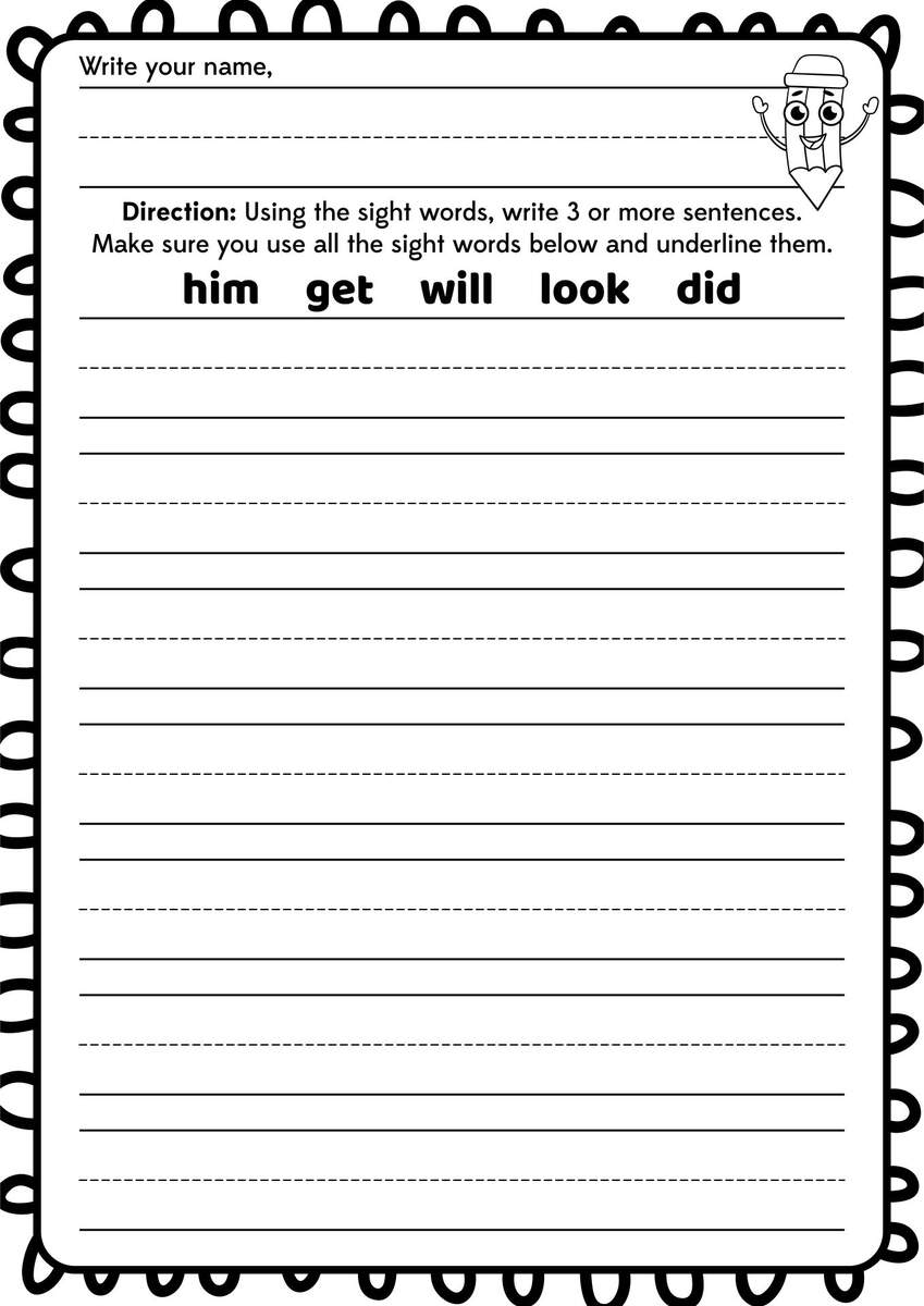 1st Grade Handwriting 10 Free PDF Printables Printablee