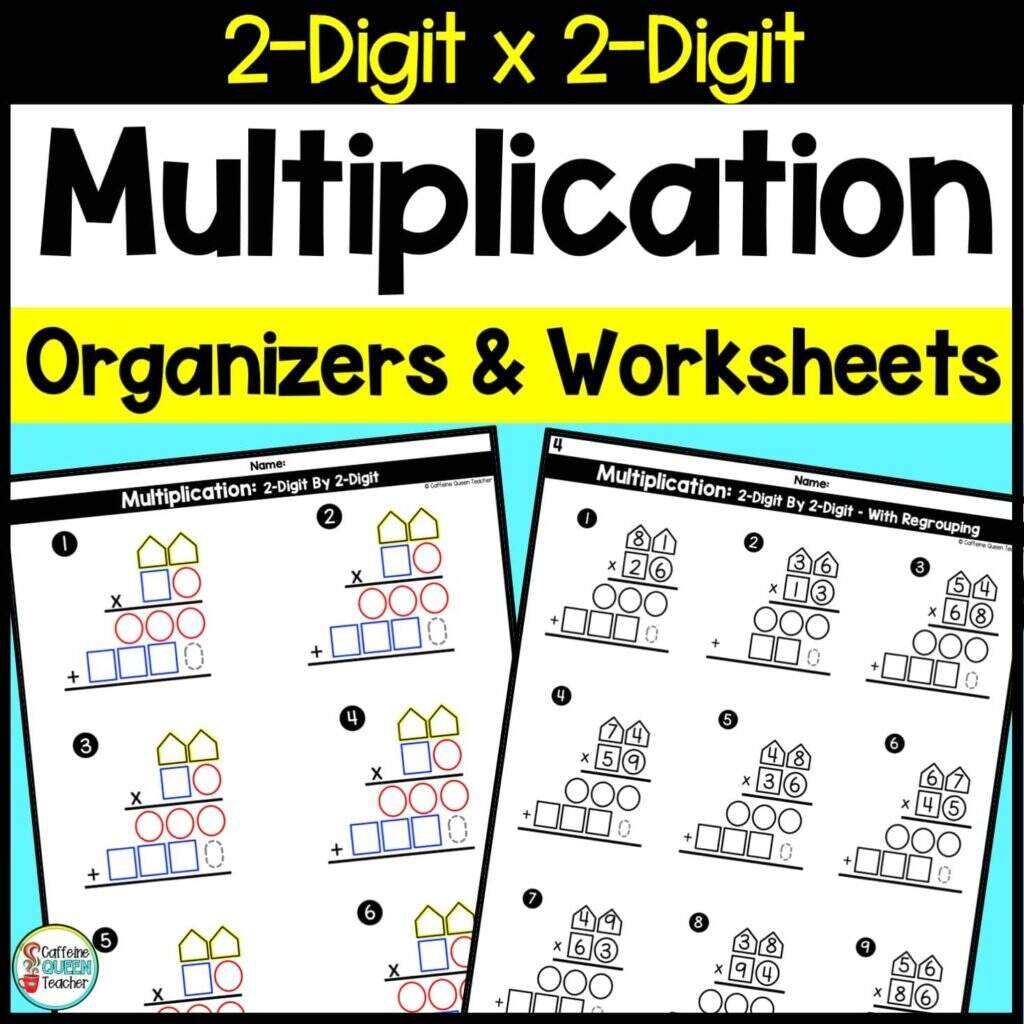 2 Digit Multiplication Made Easier Caffeine Queen Teacher