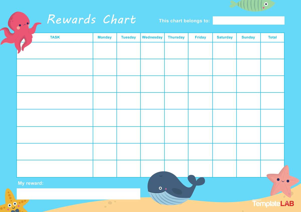 Free Printable Rainbow Reward Chart For Kids Favorite Printables
