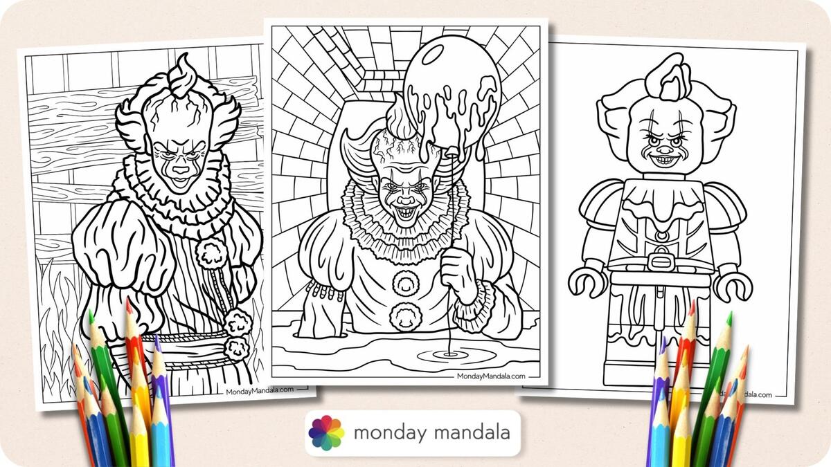 24 Pennywise Coloring Pages Free Coloring Pages
