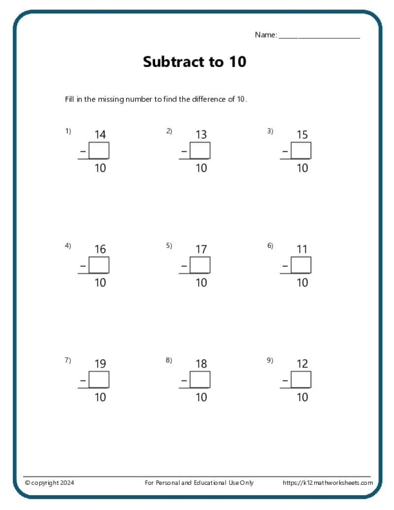 2nd Grade Subtraction Worksheets 2nd Grade Subtraction Worksheets