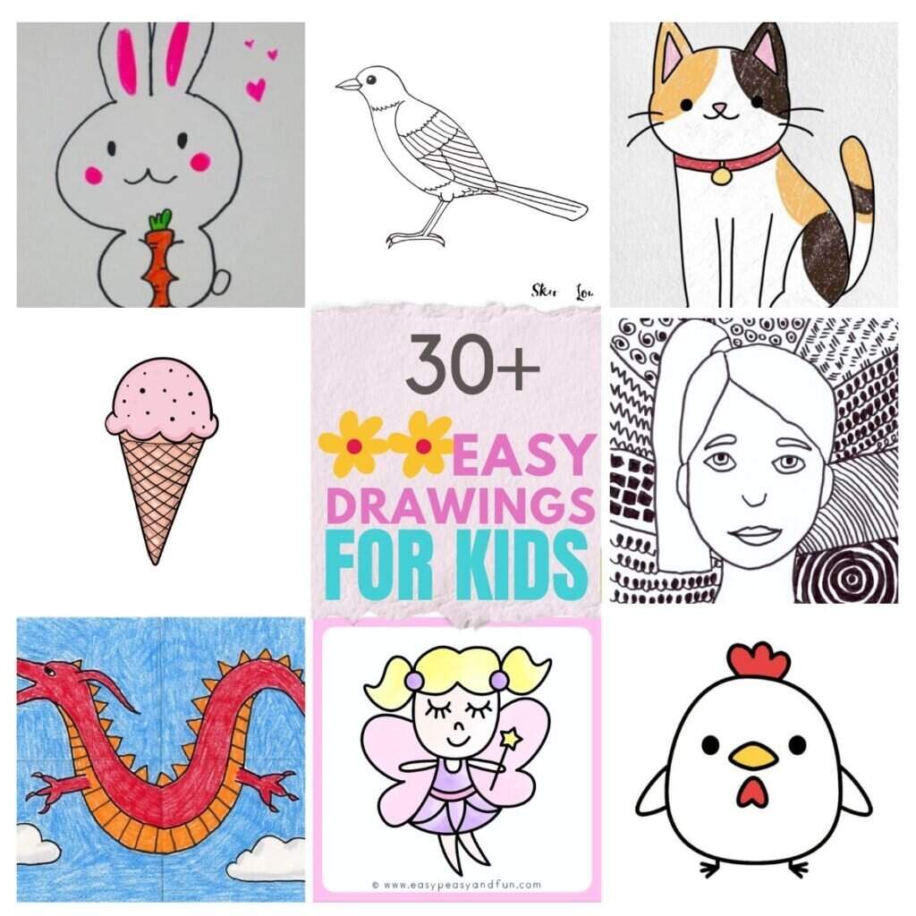 30 Fun Drawing Ideas Kids Can Get Creative With Feeling Nifty