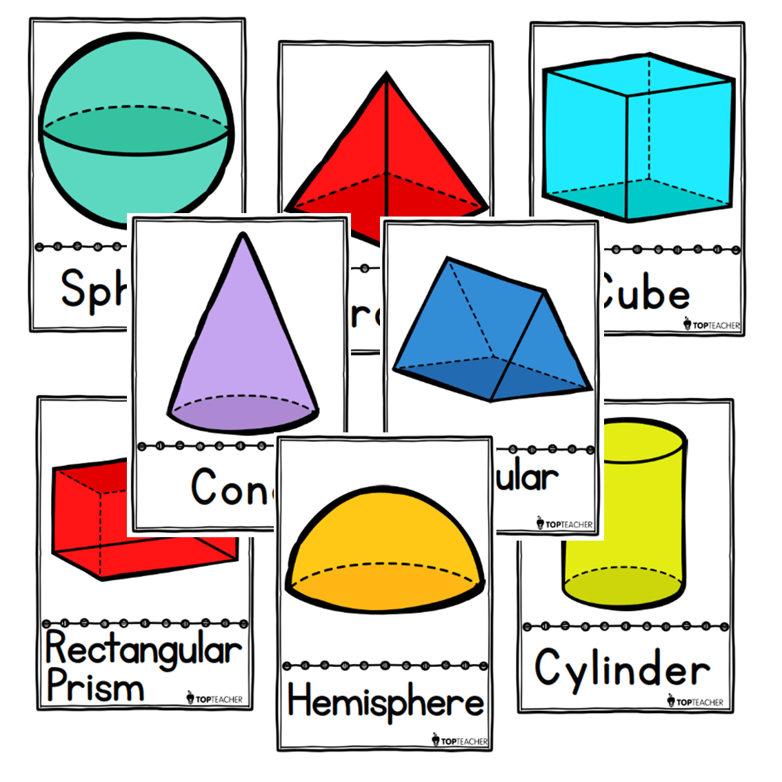3D Object Flashcards Top Teacher