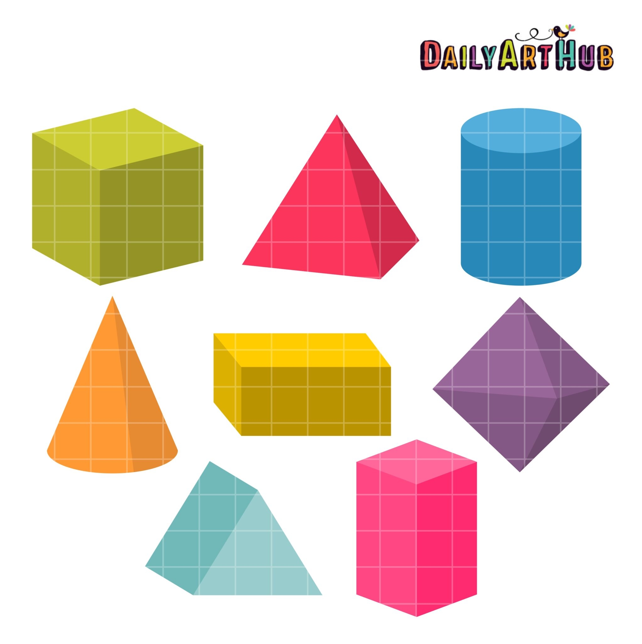 3D Shapes Clip Art Set Daily Art Hub Graphics Alphabets SVG 3D Shapes Clip Art Set Daily Art Hub Graphics Alphabets SVG