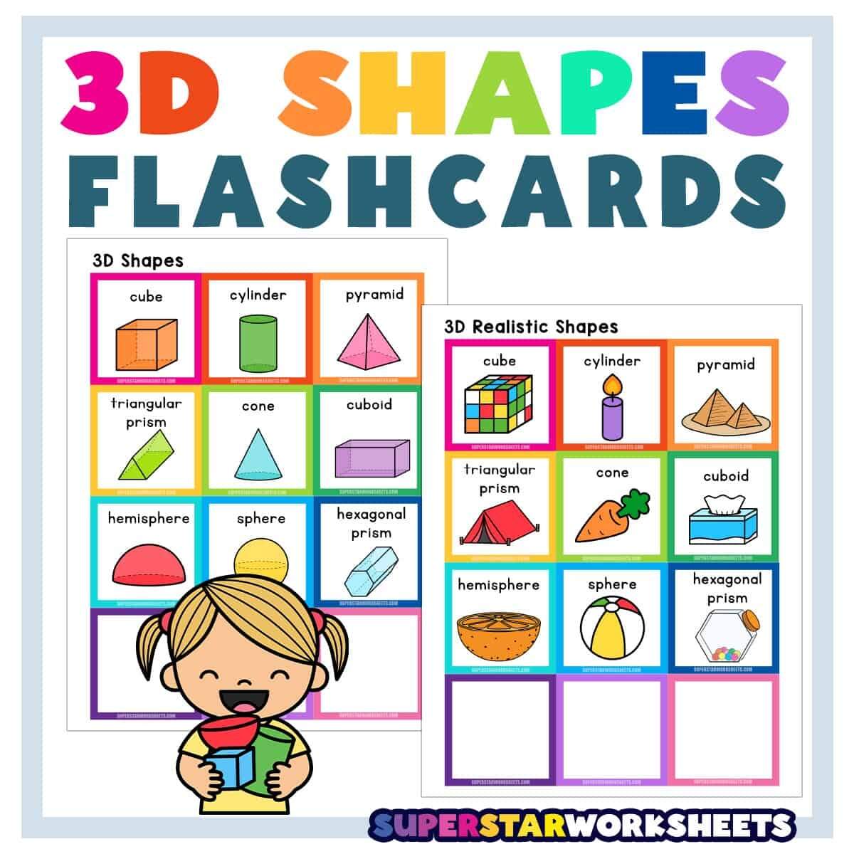 3D Shapes Superstar Worksheets