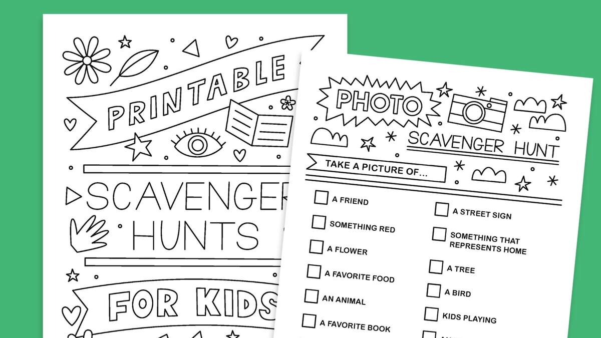 40 Clever Scavenger Hunt Ideas Plus Free Printable Bundle
