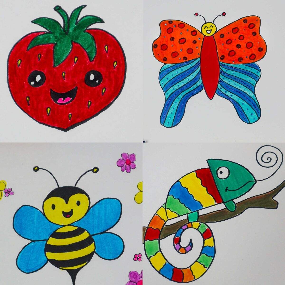 15 Easy Drawing Ideas For Kids Images Instructions Steps