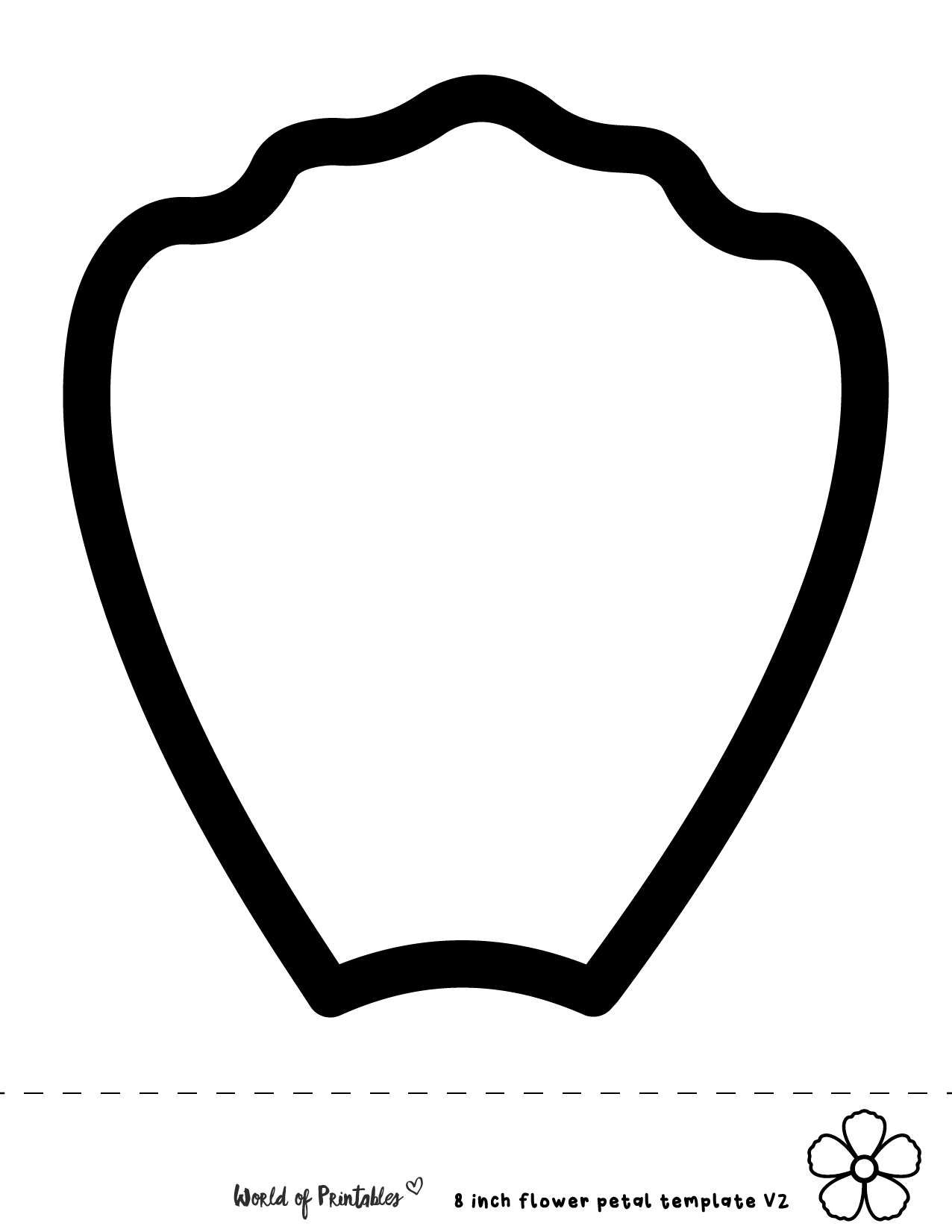 Printable Flower Petal Templates For Making Paper Flowers