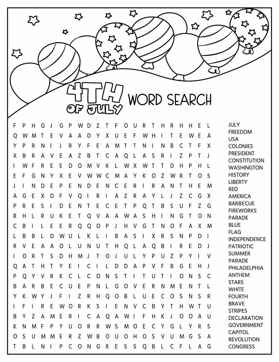 4th Of July Activities Printable Kids Activity Zone 4th Of July Activities Printable Kids Activity Zone