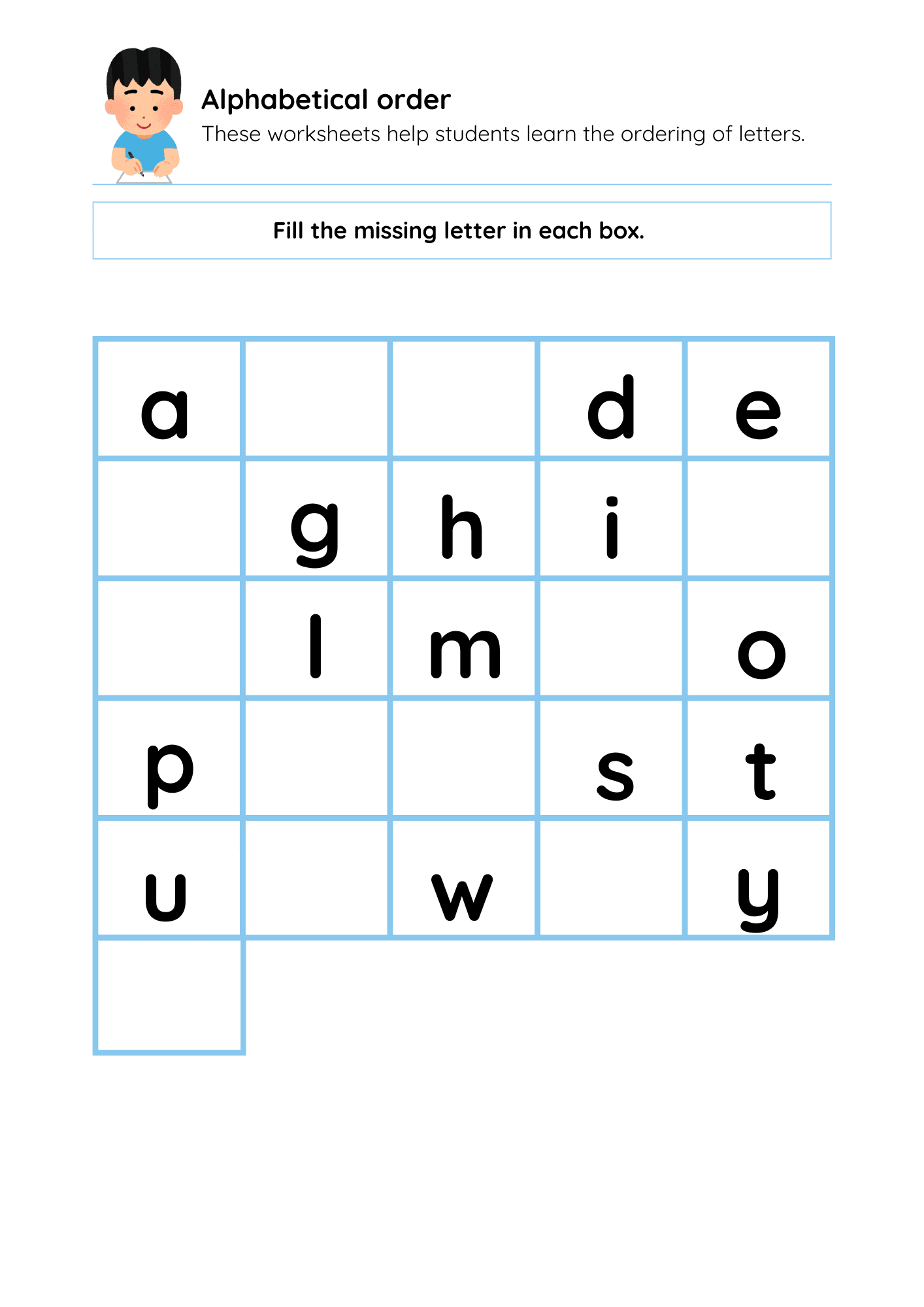 50 Letters And Alphabet Worksheets Blue By Flipandlearn Raket PH