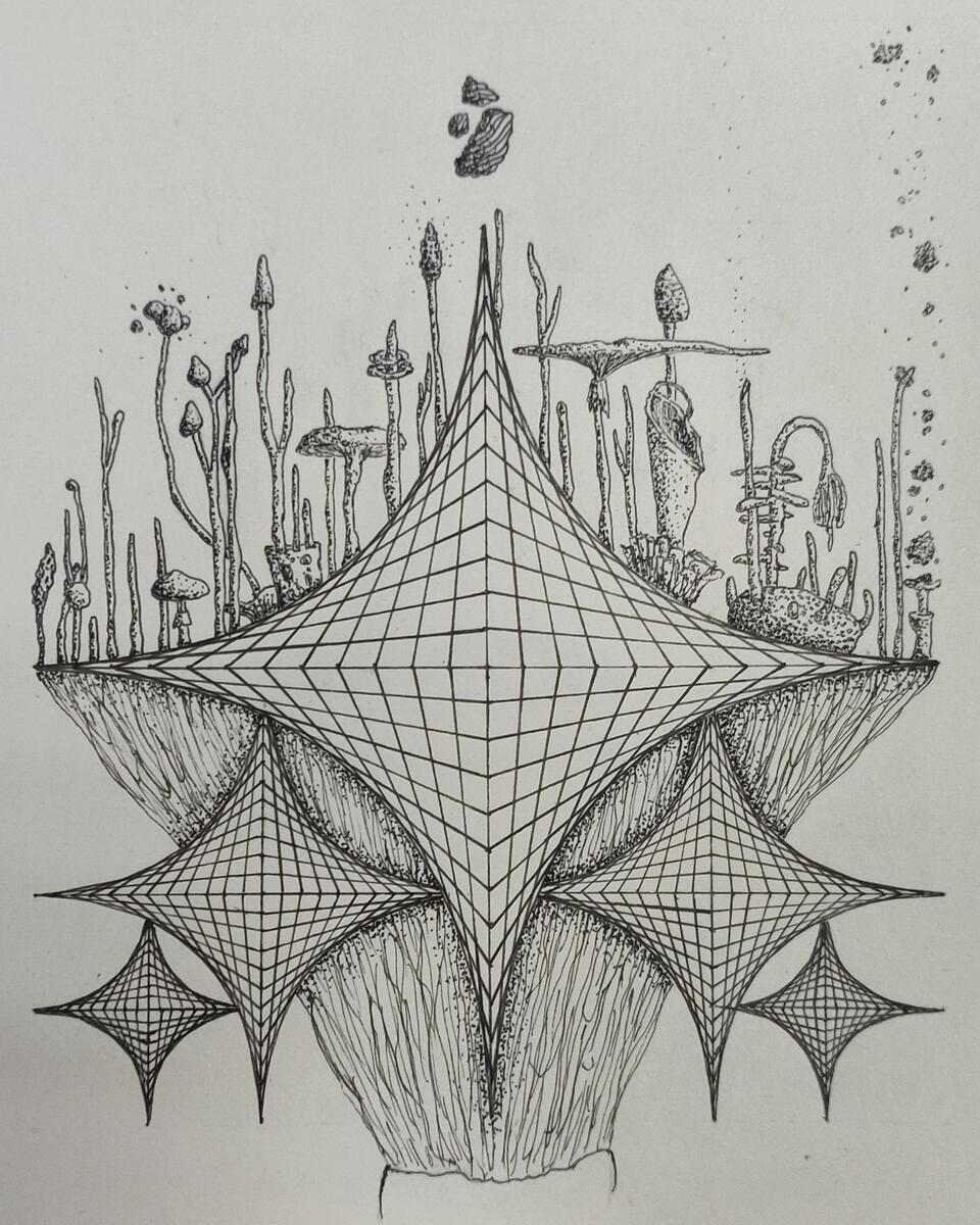 A Drawing I Made With Some Geometric Shapes R GeometryIsNeat
