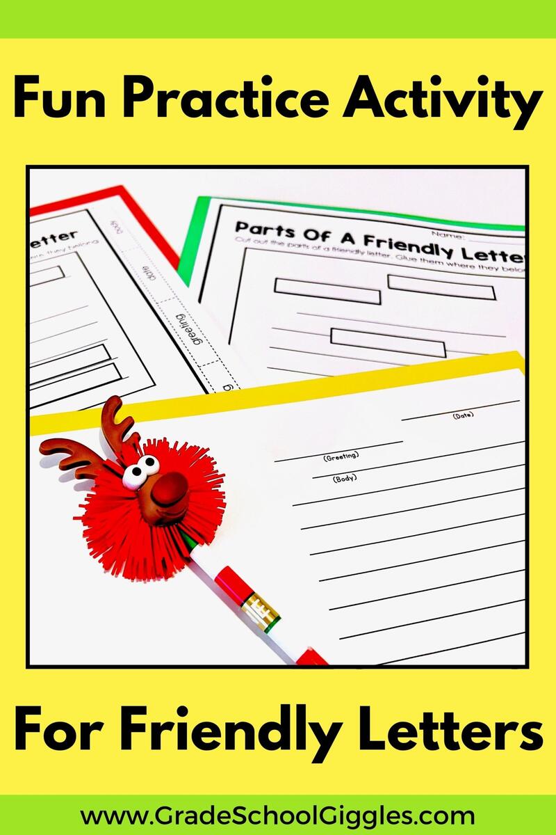 A Fun Activity For Learning How To Write A Letter Grade School Giggles