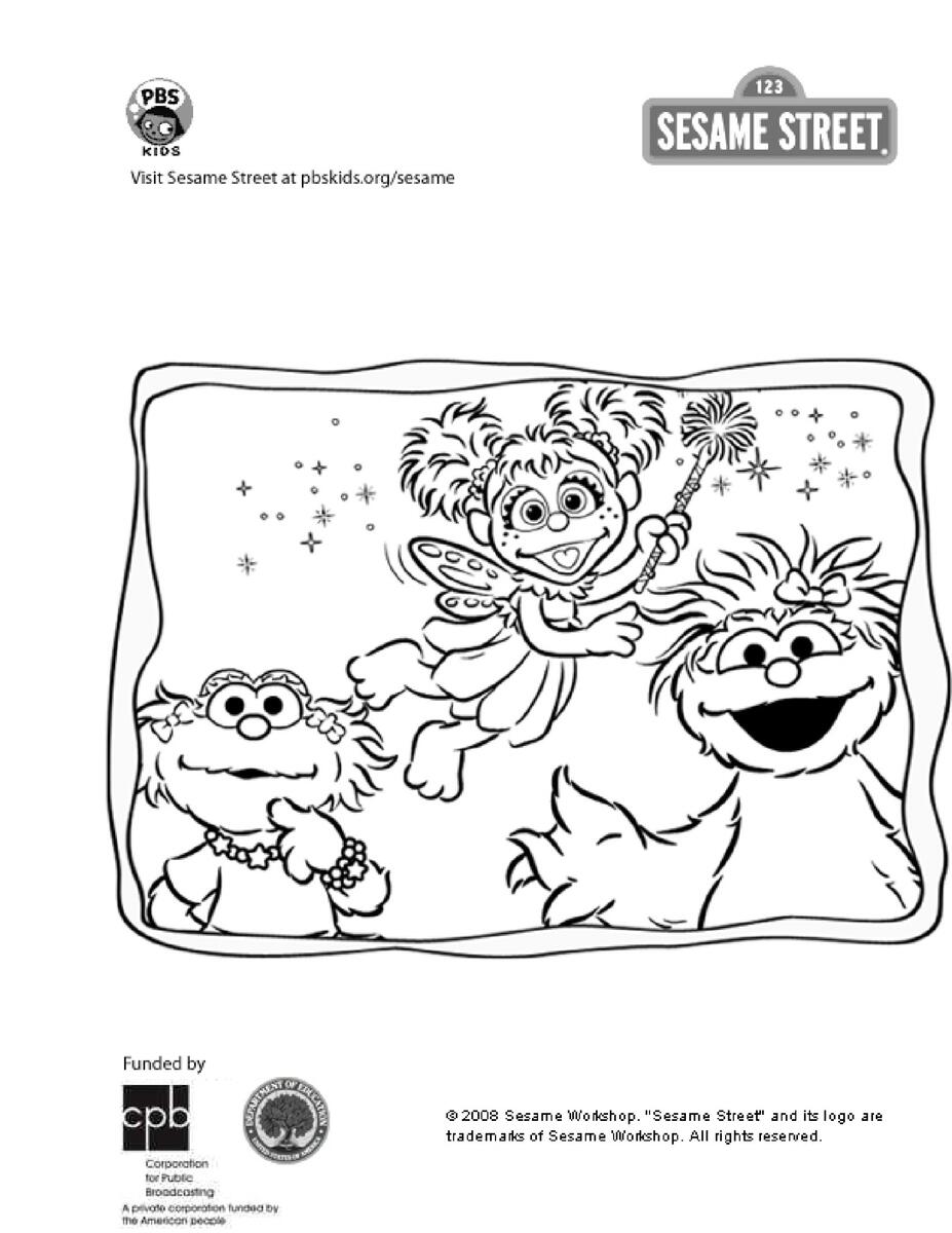 Abby Zoe And Rosita Coloring Page Kids Coloring Pages PBS KIDS For Parents