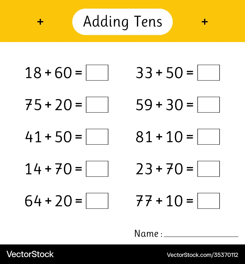 Addition With Ten Frames Worksheets
