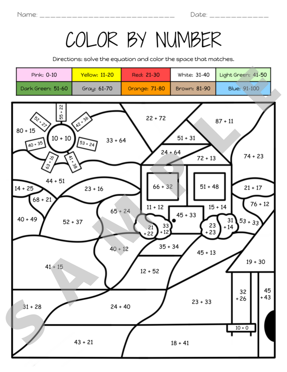 Adding Two Digit Numbers Without Regrouping Composing Color By Number Activity K 5 Teachers And Students Math Classroom Classful Adding Two Digit Numbers Without Regrouping Composing Color By Number Activity K 5 Teachers And Students Math Classroom Classful