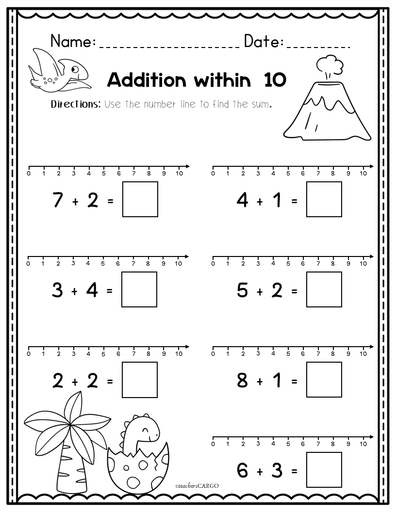 Addition And Subtraction Within 20 Printable Number Lines To 20 Made By Teachers