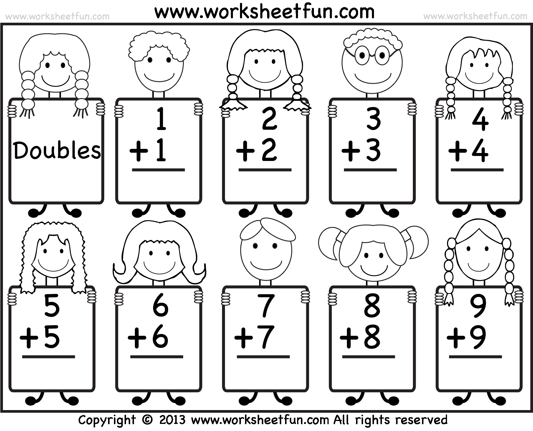 Addition Doubles Worksheets Worksheets Library Worksheets Library