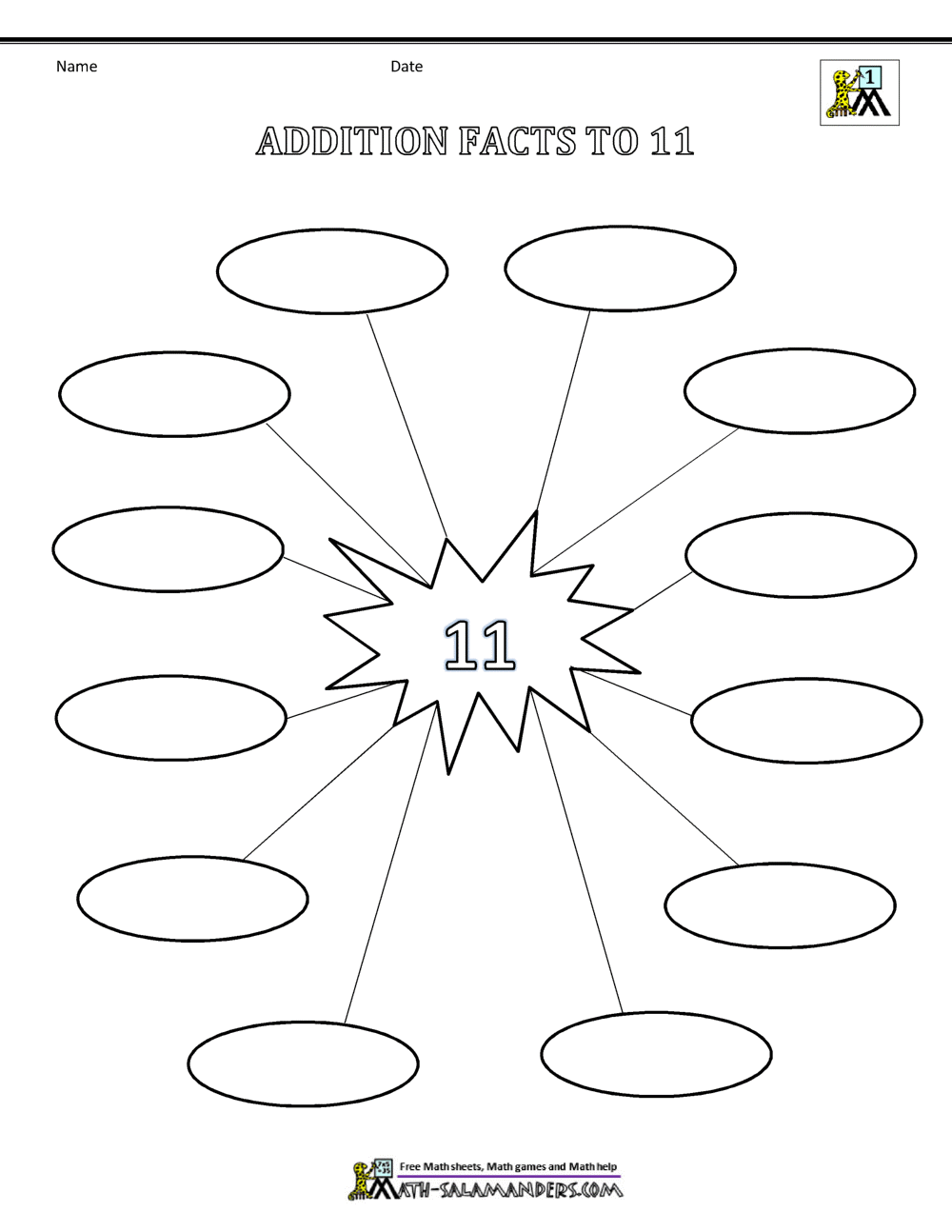Addition Facts To 20 Worksheets