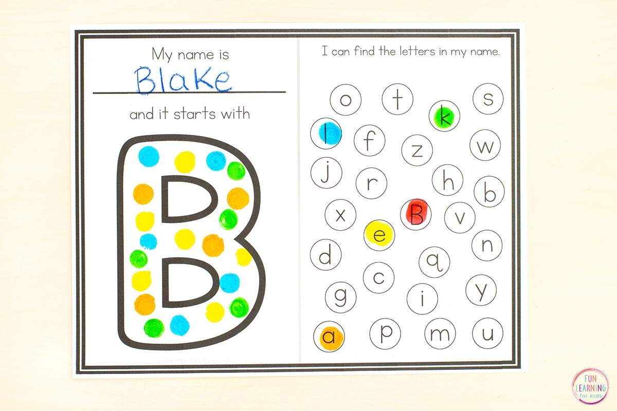 All About Me Name Worksheets Letters In My Name