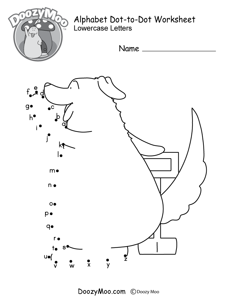 Alphabet Dot To Dot Worksheets Free Printable The Activity Mom Worksheets Library
