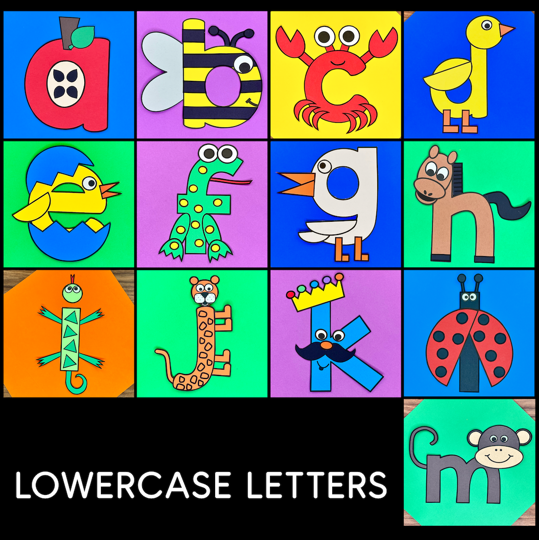 Lowercase Alphabet Crafts A Z Bundle Version 2