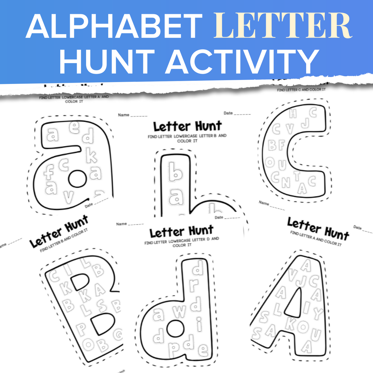 ALPHABET LETTER HUNT CREATIVE LEARNING FOR KIDS