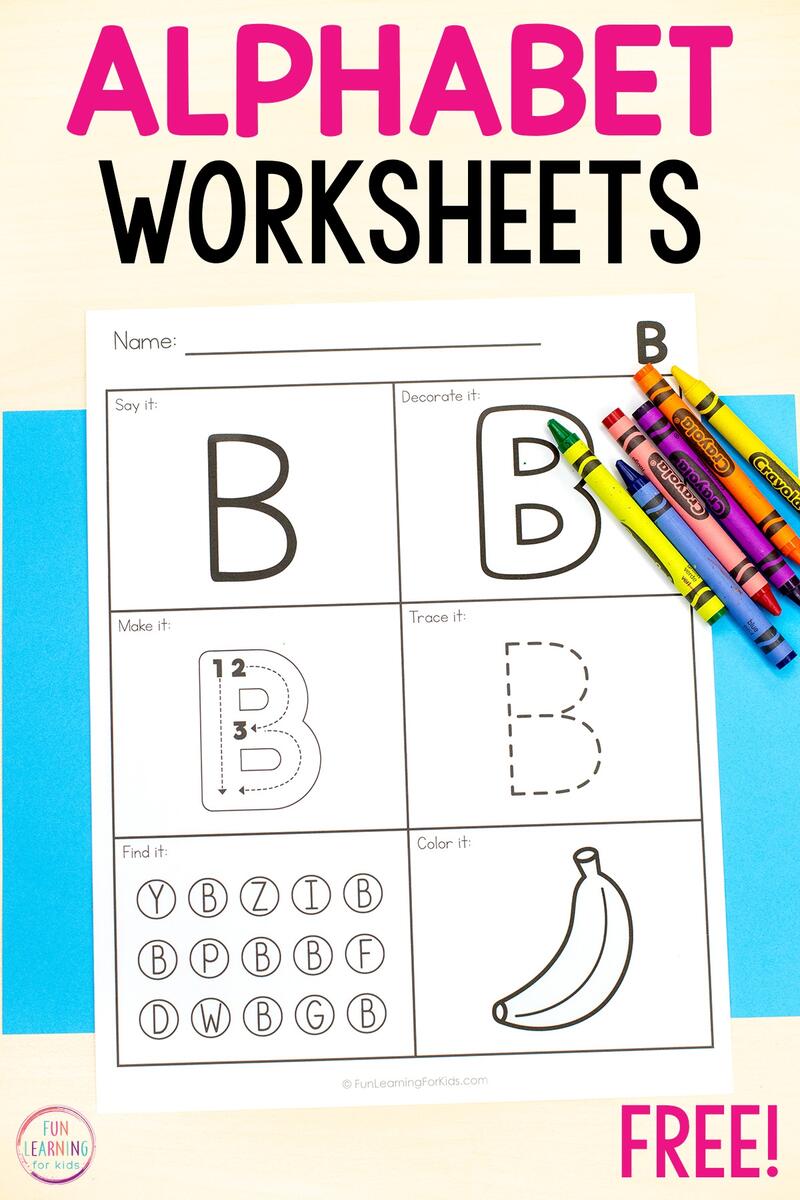 Alphabet Letter Worksheets Alphabet Activity Pages