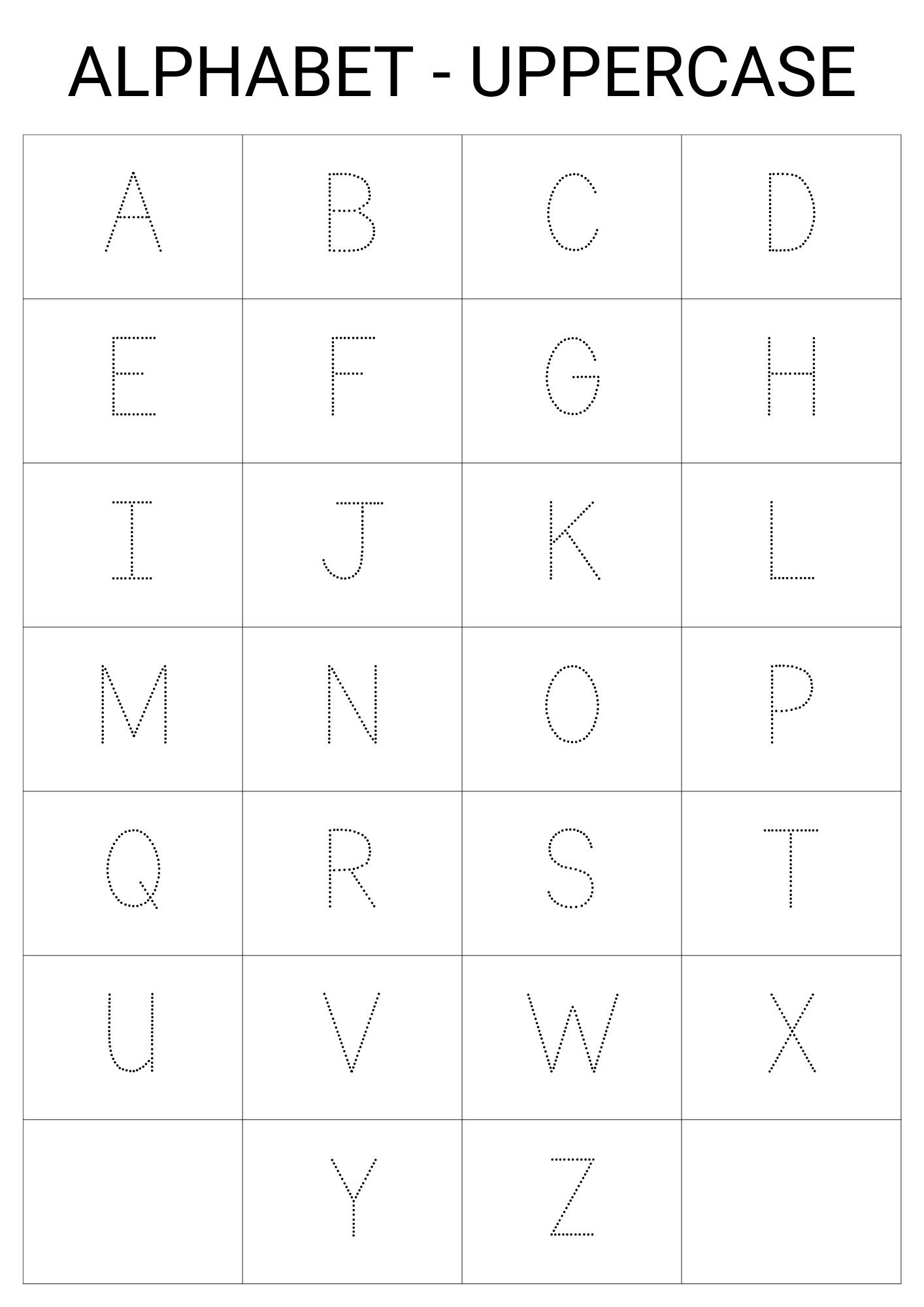 Alphabet Tracing Worksheets Uppercase Lowercase Digital Download Etsy
