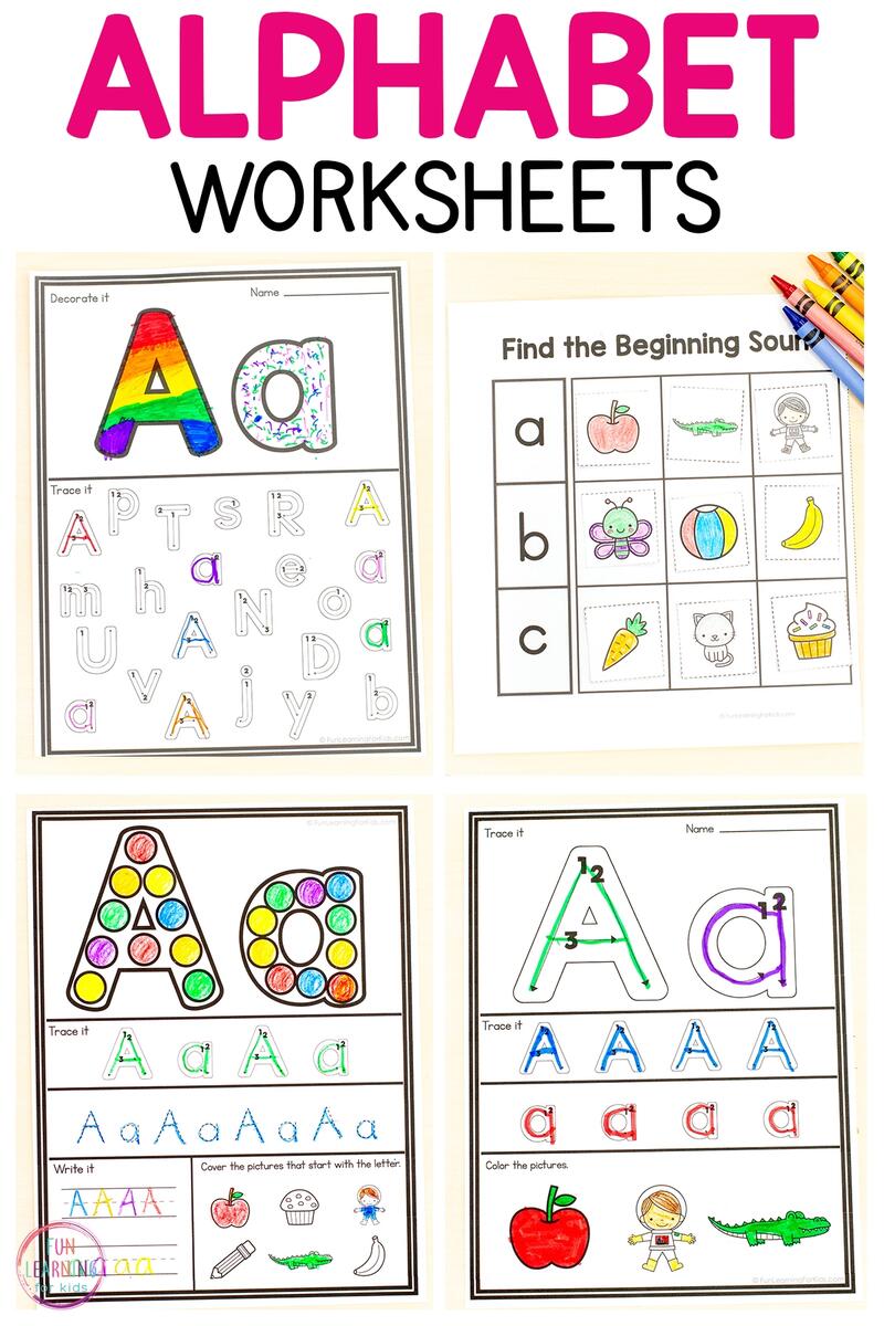 Alphabet Worksheets Handwriting Practice Writing Letters Tracing Made By Teachers
