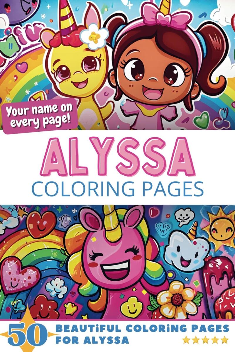 Alyssa Coloring Pages Wow Effect Your Name On Every Page Alyssa Coloring Book 6x9 50x Alyssa Coloring Page Fantastic Gift Publishing Pick A Page Amazon Co Uk Books Alyssa Coloring Pages Wow Effect Your Name On Every Page Alyssa Coloring Book 6x9 50x Alyssa Coloring Page Fantastic Gift Publishing Pick A Page Amazon Co Uk Books