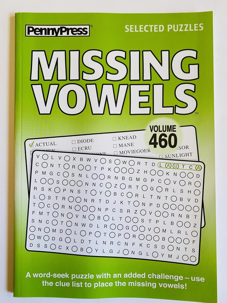 Amazon Volume Numbers 460 And 461 Of Penny Press Missing Vowels Word Search Seek Circle Find Books Selected Puzzles Toys Games