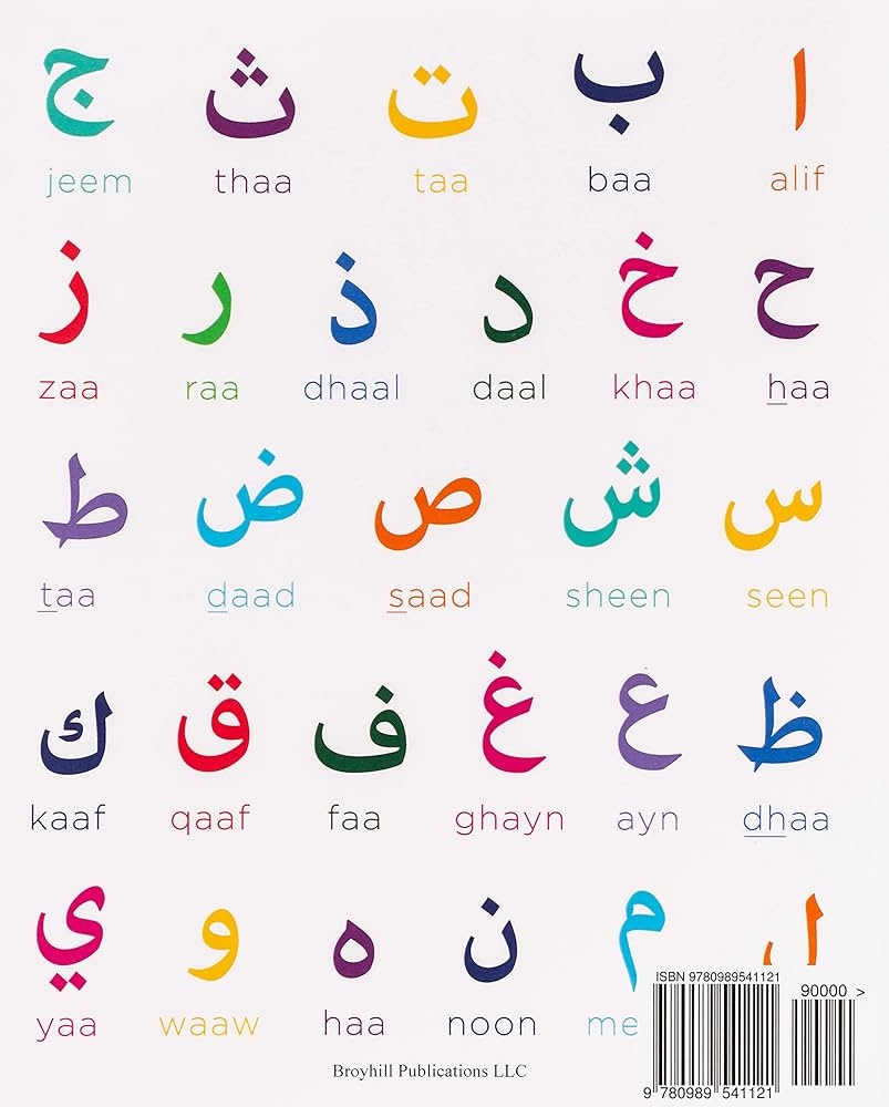 Arabic Alphabet Notebook Wide Ruled 75 Sheets 150 Pages 8 X 10 Inches Publications Broyhill 9780989541121 Amazon Office Products
