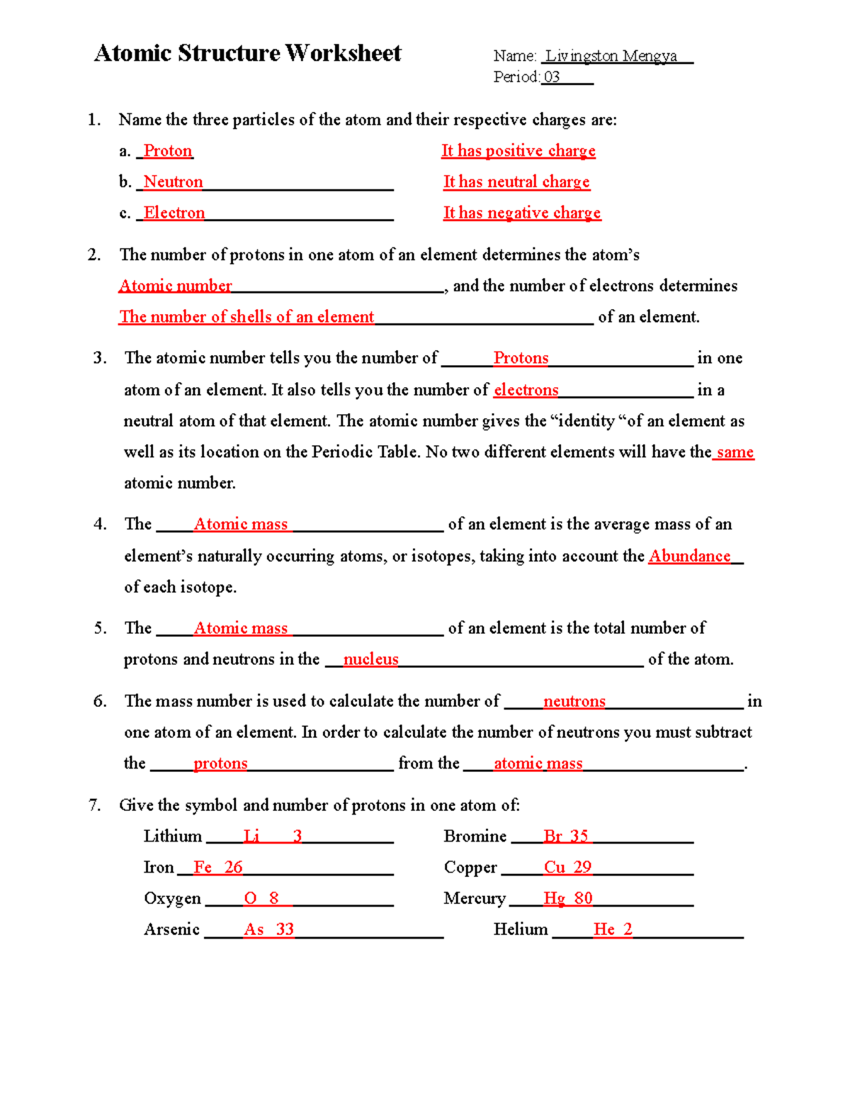 Atomic Structure Notes Part 2 For Chemistry 101 Studocu Atomic Structure Notes Part 2 For Chemistry 101 Studocu