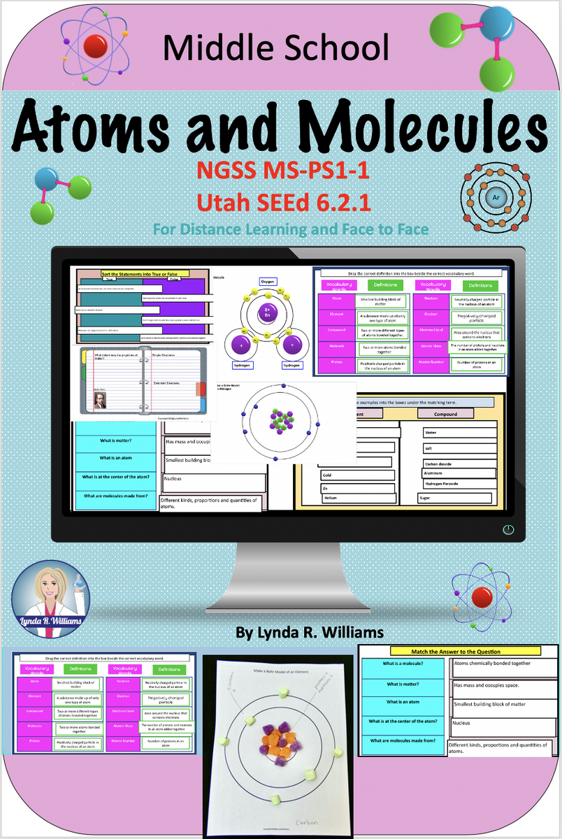 Atoms Molecules And Compounds Middle School Science Unit