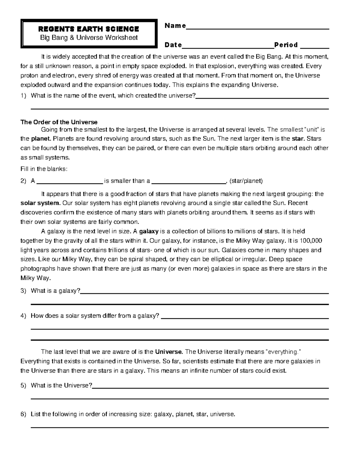 Big Bang Theory Universe Worksheet Regents Earth Sci Studocu Big Bang Theory Universe Worksheet Regents Earth Sci Studocu