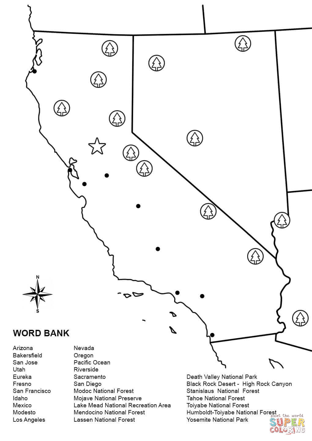 California Map Coloring Page 520748 Clipart Library California Map Coloring Page 520748 Clipart Library