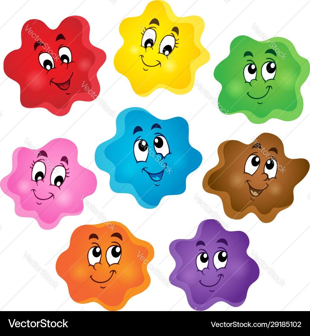 Cartoon Color Shapes Collection Royalty Free Vector VectorStock Cartoon Color Shapes Collection Royalty Free Vector VectorStock