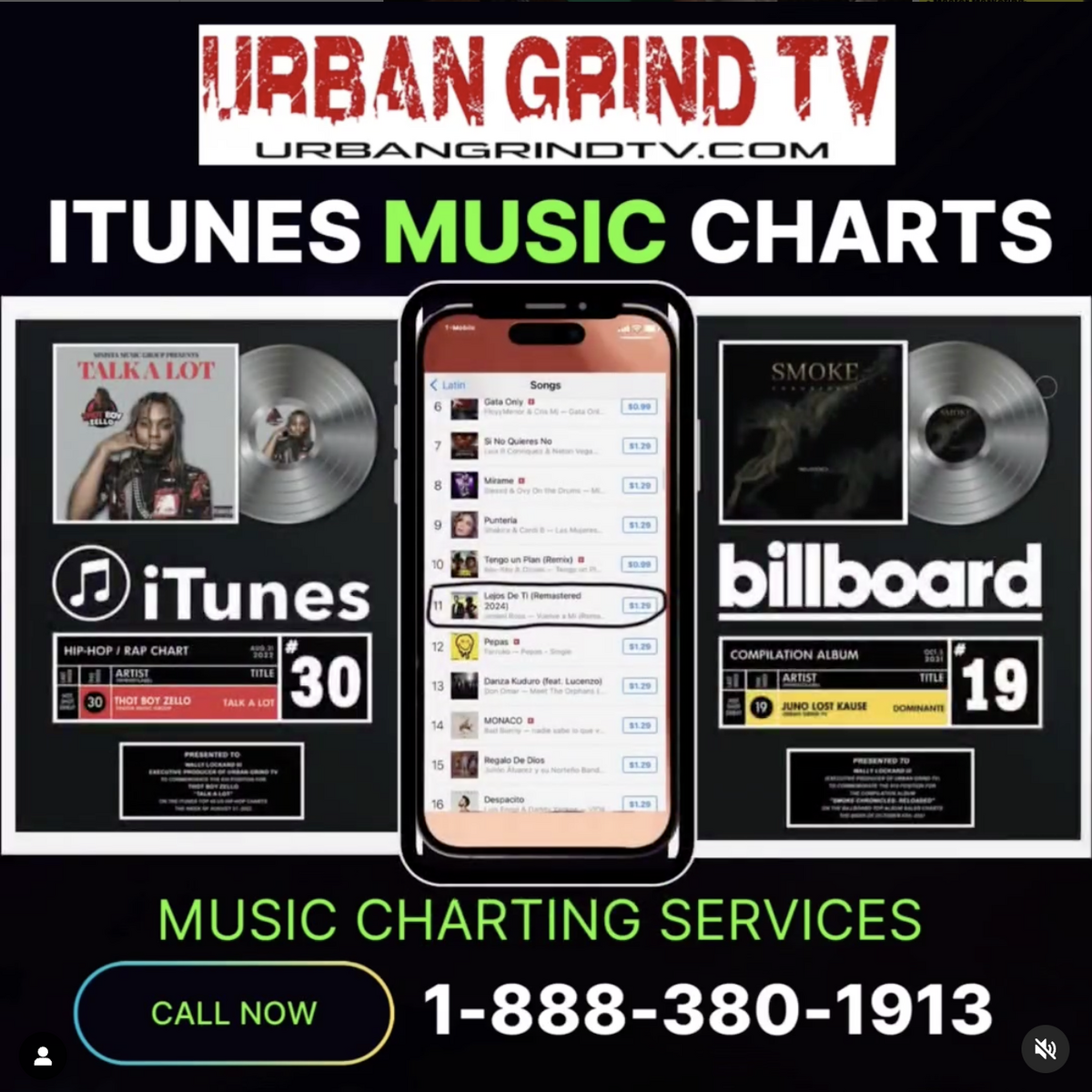 Chart Topping Success ITunes Top 50 Package