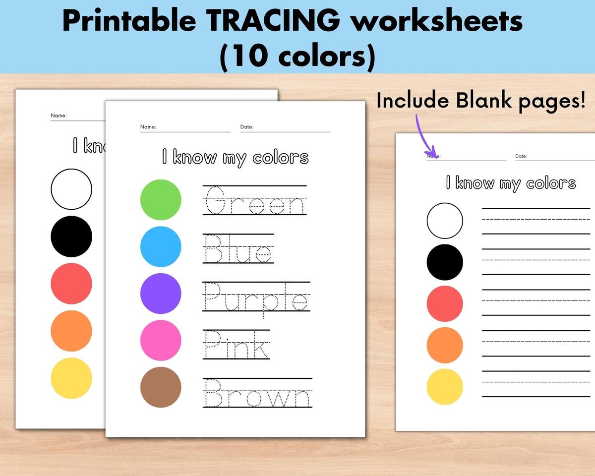 Color Tracing Spelling Preschool Worksheets Fun Educational Printable Workbook For Homeschooling And Kindergarten Learn To Write Etsy Australia