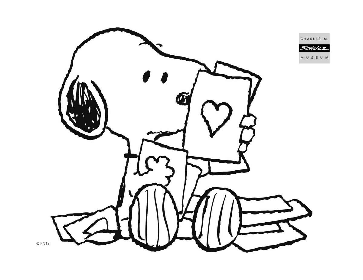 Coloring Sheets Charles M Schulz Museum