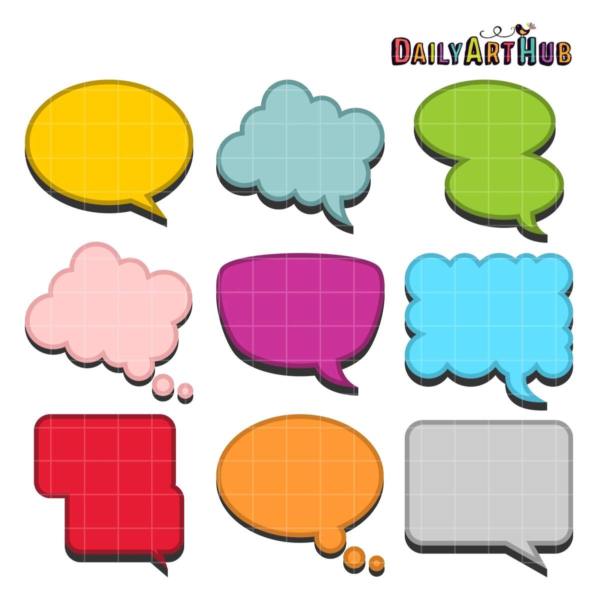 Contoured Callout Shapes Clip Art Set Daily Art Hub Graphics Alphabets SVG 3D Shapes Clip Art Set Daily Art Hub Graphics Alphabets SVG