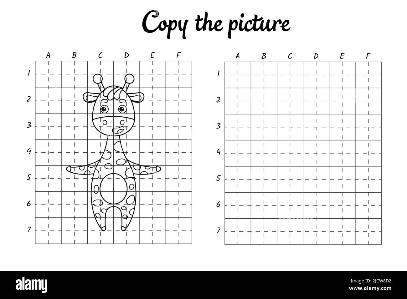 Copy The Picture Draw By Grid Coloring Book Pages For Kids Handwriting Practice Drawing Skills Training Education Developing Printable Worksheet Stock Vector Image Art Alamy Activities Book Copy The Picture Earn How To Draw And Coloring Cute Animals And Fruits Step By Step With Simple Shapes With Easy Drawing Tutorial For Kids Practice For Kids With Pen