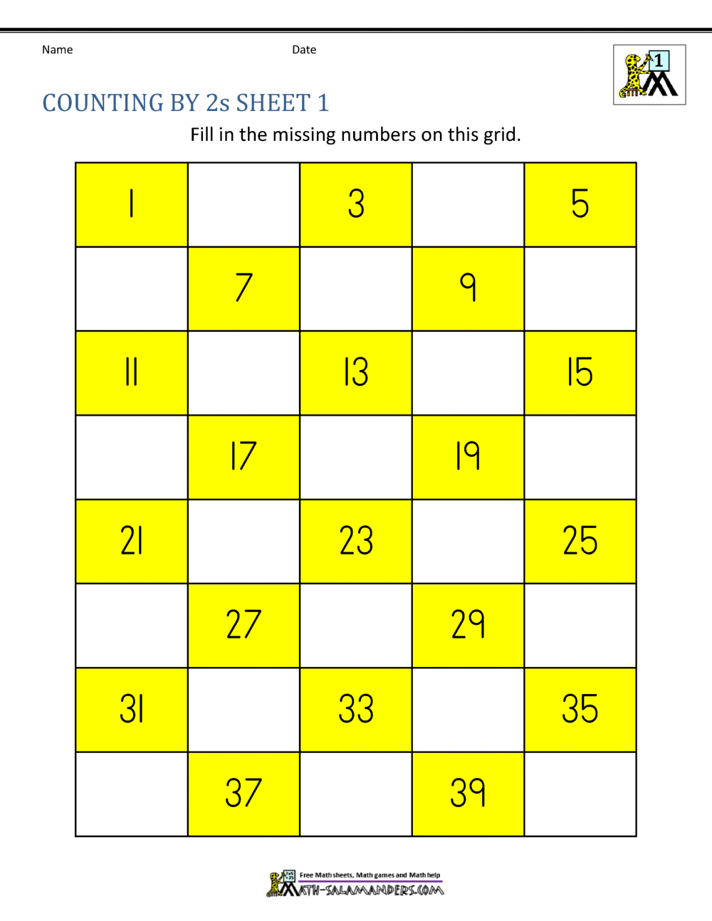 Counting By 2s Worksheets Customize 1 860 Kindergarten Math Worksheets Templates Online Canva