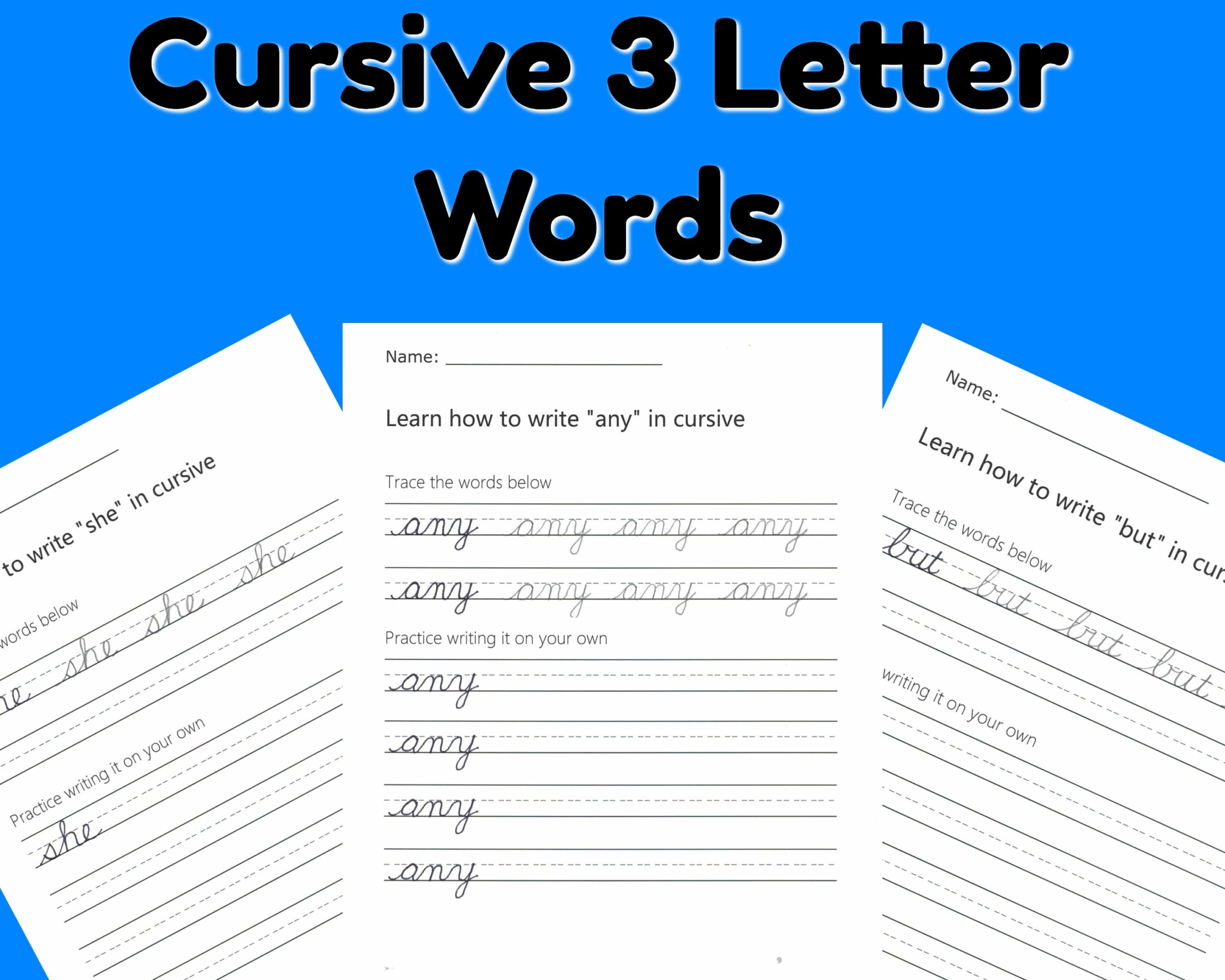 25 Free Cursive Writing Worksheets PDF A To Z Worksheet